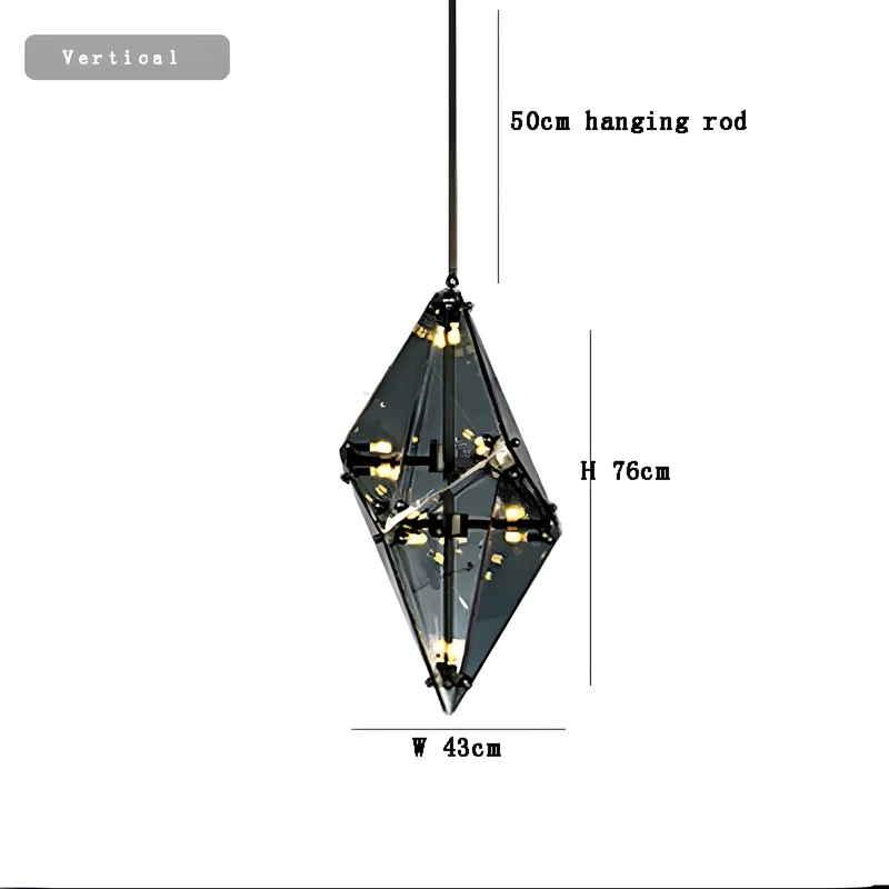 Moderne Hängelampe Diamante Grezzo