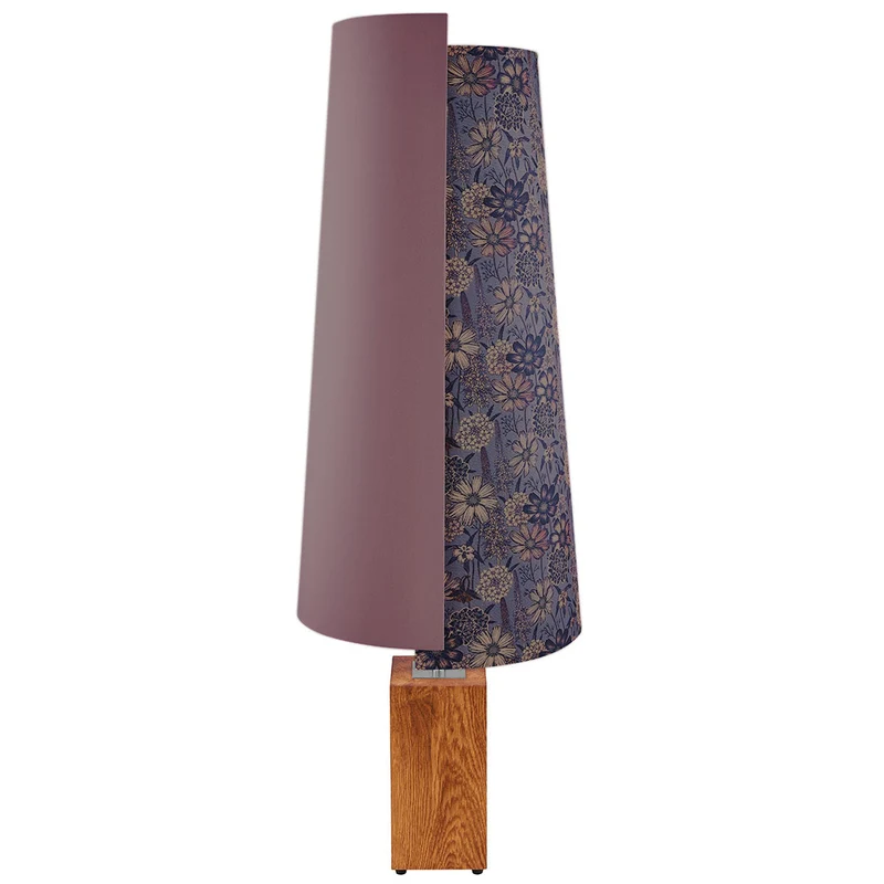 Karl G Tischlampe mit Applikation in Granitoptik