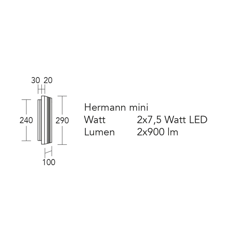 Hermann Wandleuchte LED
