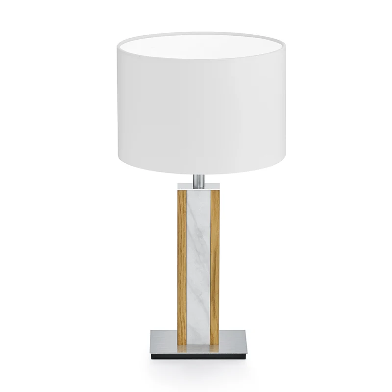 Karl M Tischlampe mit Marmorapplikation