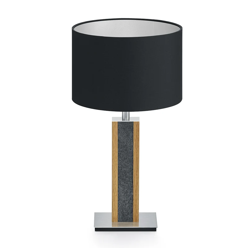 Karl G Tischlampe mit Applikation in Granitoptik