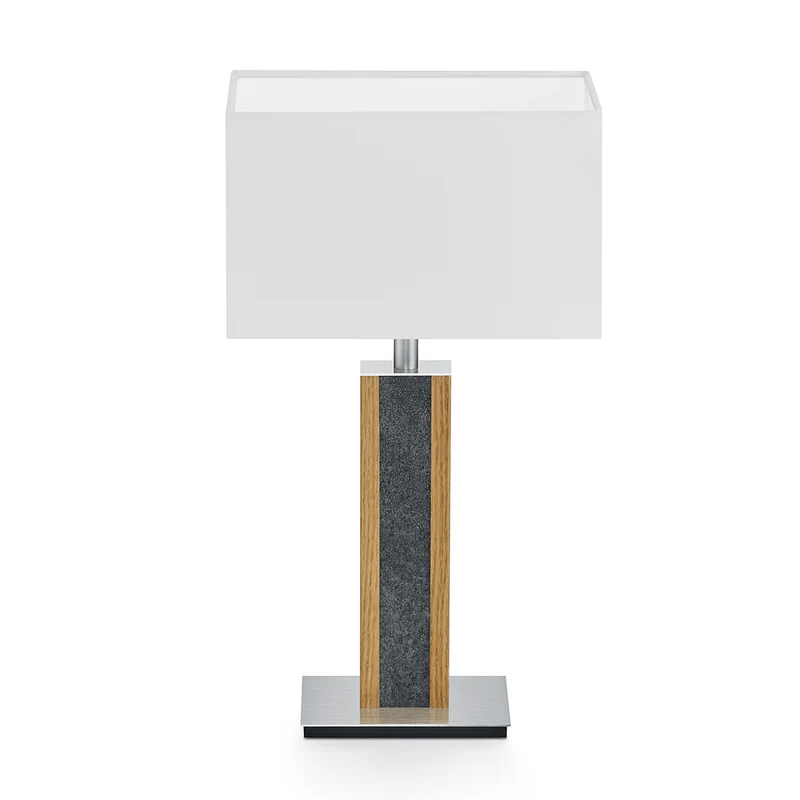 Karl G Quadra Tischlampe mit Granitapplikation