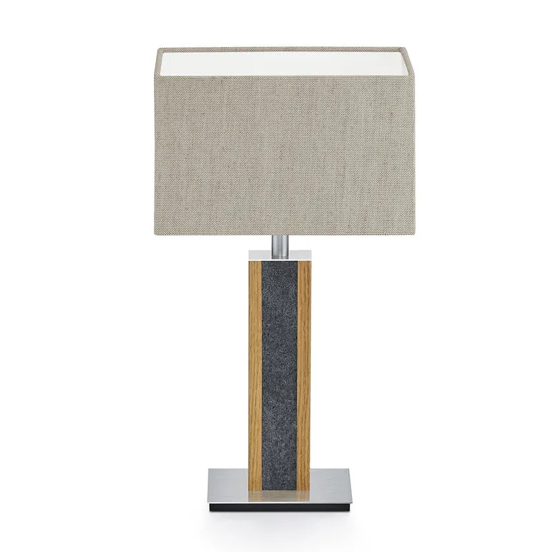 Karl G Quadra Tischlampe mit Granitapplikation