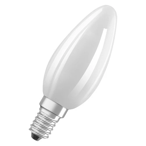 OSRAM LED BASE RETRO Matt CLASSIC B LED-Lampen, klassische Minikerzenform 6W E14 840, 3er Pack , Kaltweiß