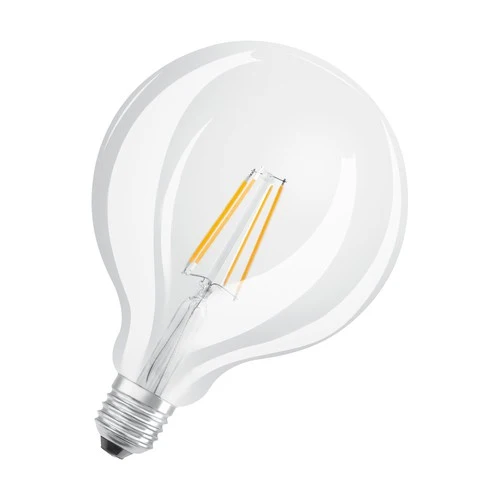 OSRAM Dimmbare FILAMENT LED-Lampe LED SUPERSTAR+ CL GLOBE125 FIL 100 dim 11W/927 E27 CRI90 BOX, Warmweiß, E27