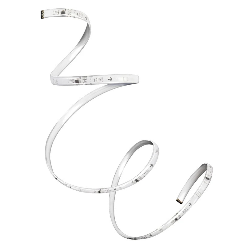 LEDVANCE FLEX 3M LED-Streifen RC, weiß, 9W, 600lm, warmweißes Licht, integrierter Sound-Receiver, RGB-Farbsensor, Fernbedienung, lange Lebensdauer, einfache Montage, Schutzklasse IP20