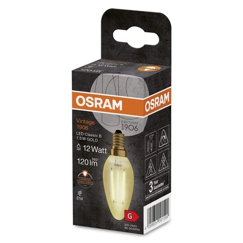 OSRAM Vintage 1906® Classic B LED-Lampe, 1,5W, 120lm , E14