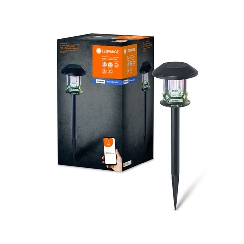 LEDVANCE SMART+ Garten Bluetooth Solar Erdspieß, schwarz