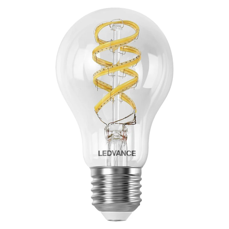 LEDVANCE SMART+WIFI Filament Classic RGBTW , LED-Lampe, Bleifreies Glas, Klar, 4,8 W, (ex 40 W), 470 lm, RGBW, 2700 K, Wifi, Smartspeaker-Kompatibel, Dimmbar