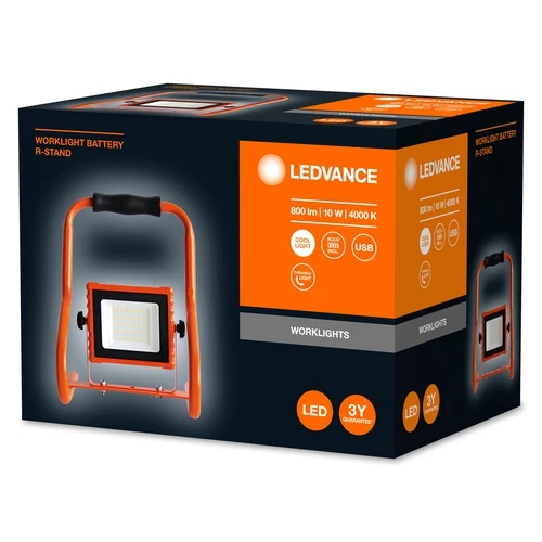 LEDVANCE WORKLIGHTS BATTERY R-STAND Akku USB Baustrahler 10W / 4000K