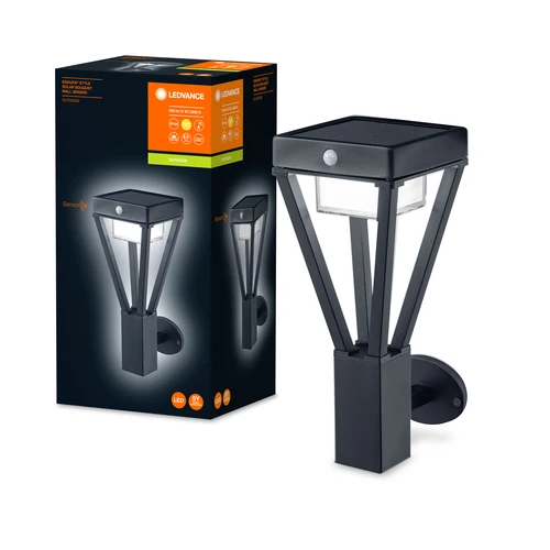 LEDVANCE ENDURA STYLE SOLAR BOUQUET LED Wandleuchte mit Sensor 6W / 3000K Warmweiß schwarz
