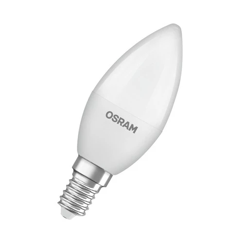 OSRAM BASE CLASSIC B 40 FR LED-Lampe, 4,9W, 470lm, Warmweiß, E14
