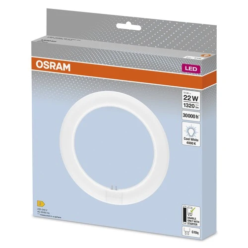 OSRAM LED TUBE T9C EM 22, 11W, 1320lm, 4000K , Kaltweiß