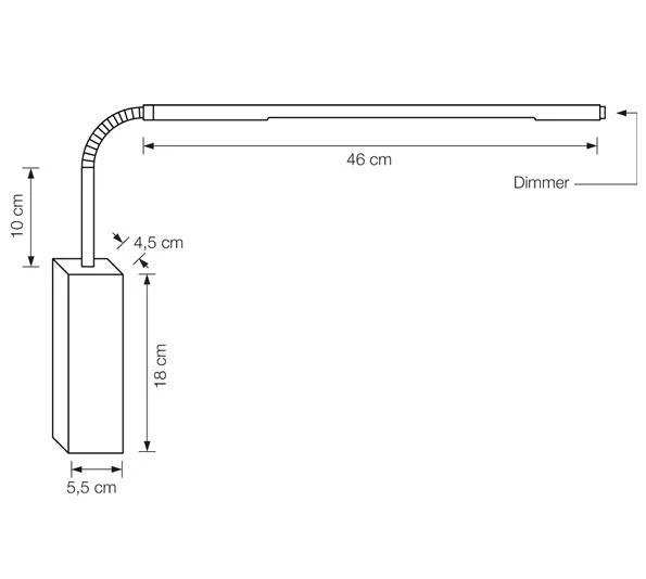 VS Manufaktur - PIN W dim Wandleuchte