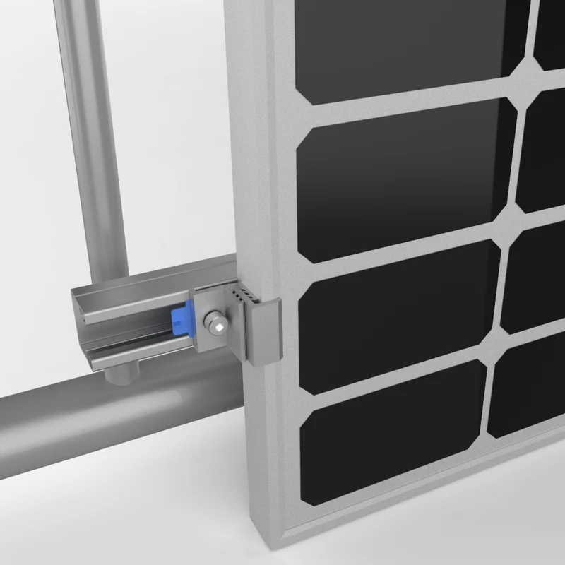 Starre Halterung-Set für ein Solarpanel (Balkonkraftwerk - Variante A)