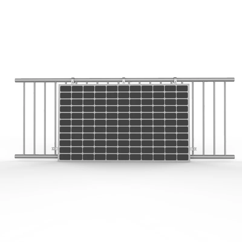 Starre Halterung-Set für ein Solarpanel (Balkonkraftwerk - Variante A)