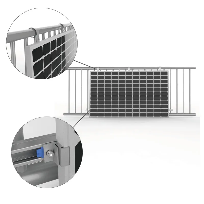 Starre Halterung-Set für ein Solarpanel (Balkonkraftwerk - Variante A)