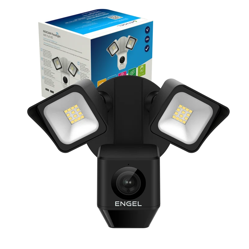 Engel NoxCam Floodlight Cam WiFi Full-HD Black
