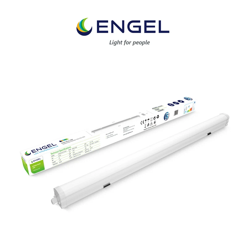 Engel Exton Plus LED Feuchtraumleuchte 60-150cm - IP65 Wasserdicht, Reihenschaltung mit 5 Jahren Garantie