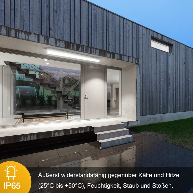 Engel Exton Plus LED Feuchtraumleuchte 60-150cm - IP65 Wasserdicht, Reihenschaltung mit 5 Jahren Garantie