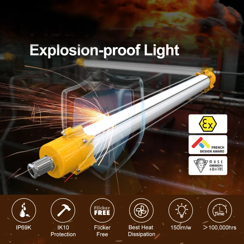 4 stycken (1 kartong) LED Armatur Ex klassad 30W