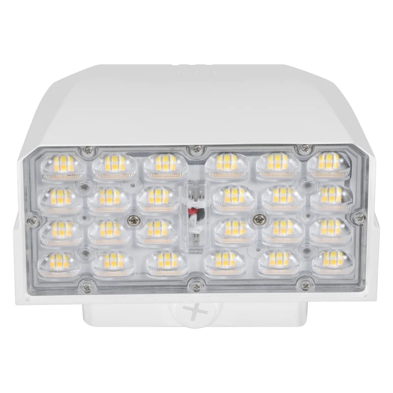 LEDVANCE Dual Selectable Slim LED Wall Pack, 10/20/30W, Dimmable, 3 CCT Selectable 3000/4000/5000K, 80 CRI, Photocell, White