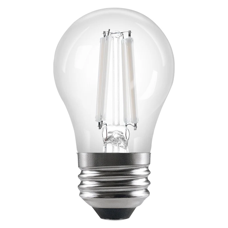 SYLVANIA A15 Clear Globe LED White Filament Bulb, 7.5W, Dimmable, 750 Lms, Medium Base, 2700K, Soft White - 2 PK