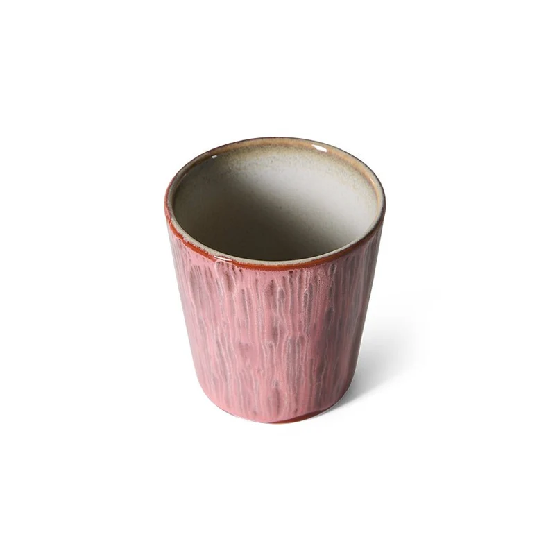 70's Ceramics: Caffee Tasse, rhubarb