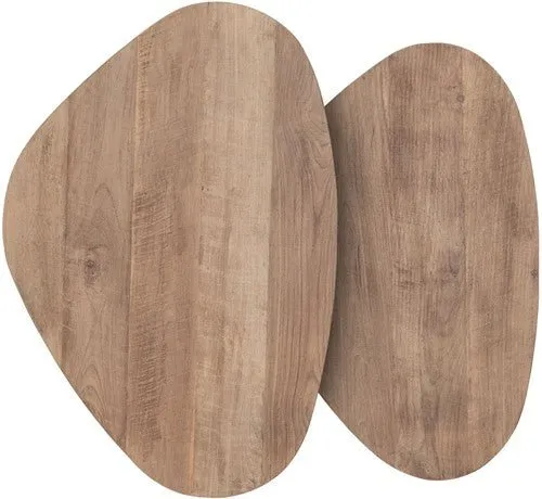 Couchtisch-Set Bliss Pebble Teak