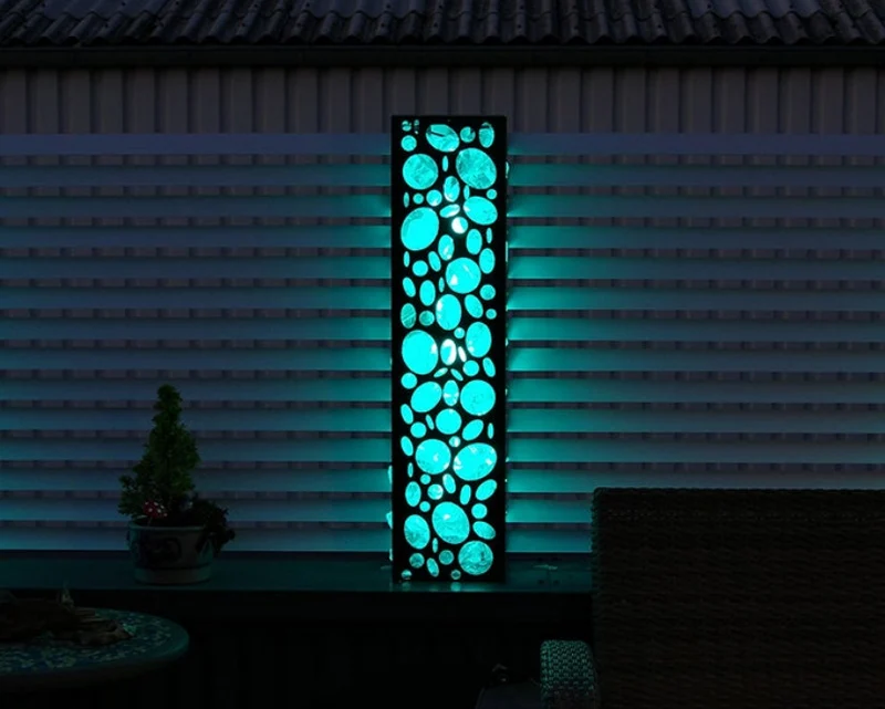 Licht-Gabione mit individuelle Atmosphäre