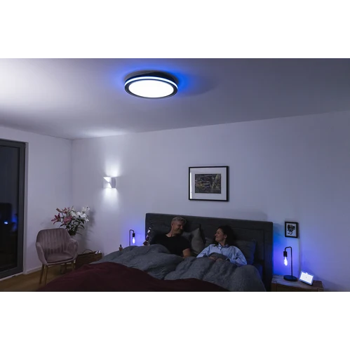 LEDVANCE Wifi SMART+ ORBIS CIRCLE LED Deckenleuchte RGBW mehrfarbig 46cm Tunable Weiß 28W / 3000-6500K schwarz