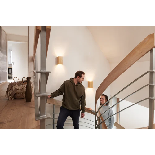 LEDVANCE Wifi SMART+ ORBIS WOOD LED Wandleuchte 21x11cm in Holzoptik Tunable Weiß 12W / 3000-6500K