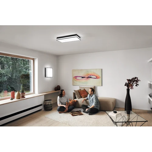 LEDVANCE Wifi SMART+ ORBIS MAGNET LED Deckenleuchte 45x45cm Tunable Weiß 42W / 3000-6500K schwarz