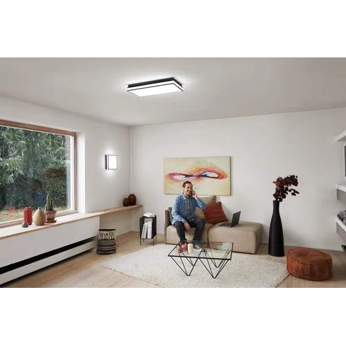LEDVANCE Wifi SMART+ ORBIS MAGNET LED Deckenleuchte 30x30cm Tunable Weiß 26W / 3000-6500K schwarz