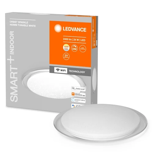 LEDVANCE Wifi SMART+ ORBIS SPARKLE LED Deckenleuchte 46cm Tunable Weiß 24W / 2700-6500K