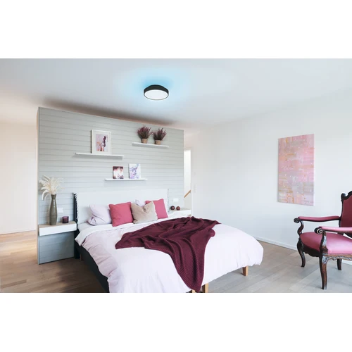 LEDVANCE Wifi SMART+ ORBIS BACKLIGHT LED Deckenleuchte RGBW mehrfarbig 35cm Tunable Weiß 28W / 3000-6500K schwarz
