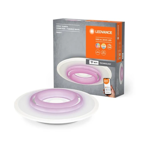LEDVANCE Wifi SMART+ ORBIS RUMOR LED RGBW mehrfarbig Deckenleuchte 50cm Tunable Weiß 32W / 2700-6500K