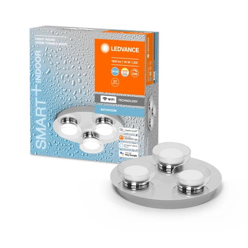 LEDVANCE Wifi SMART+ ORBIS ROUND LED Bad Deckenleuchte 30cm Tunable Weiß 18W / 3000-6500K