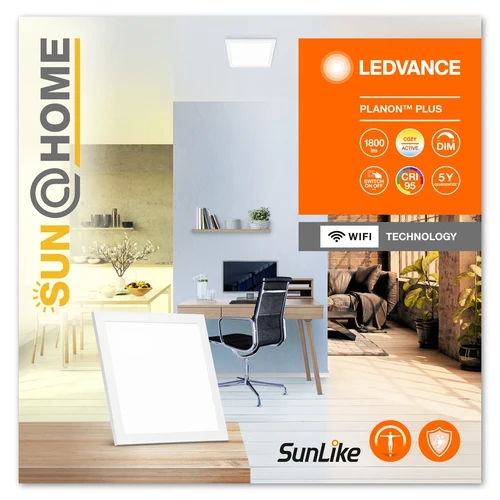 LEDVANCE Wifi SUN@HOME PLANON PLUS Deckenleuchte 30x30cm 20W / 2200-5000K