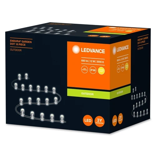 LEDVANCE ENDURA® Gartenleuchte Garden Dot LED für Boden 18er 12W / 3000K Warmweiß Basis