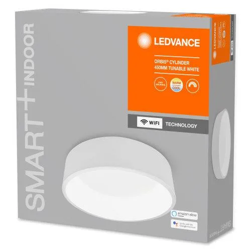 LEDVANCE Wifi SMART+ Orbis Cylinder LED Deckenleuchte Tunable Weiß 45cm 24W / 3000-6500K