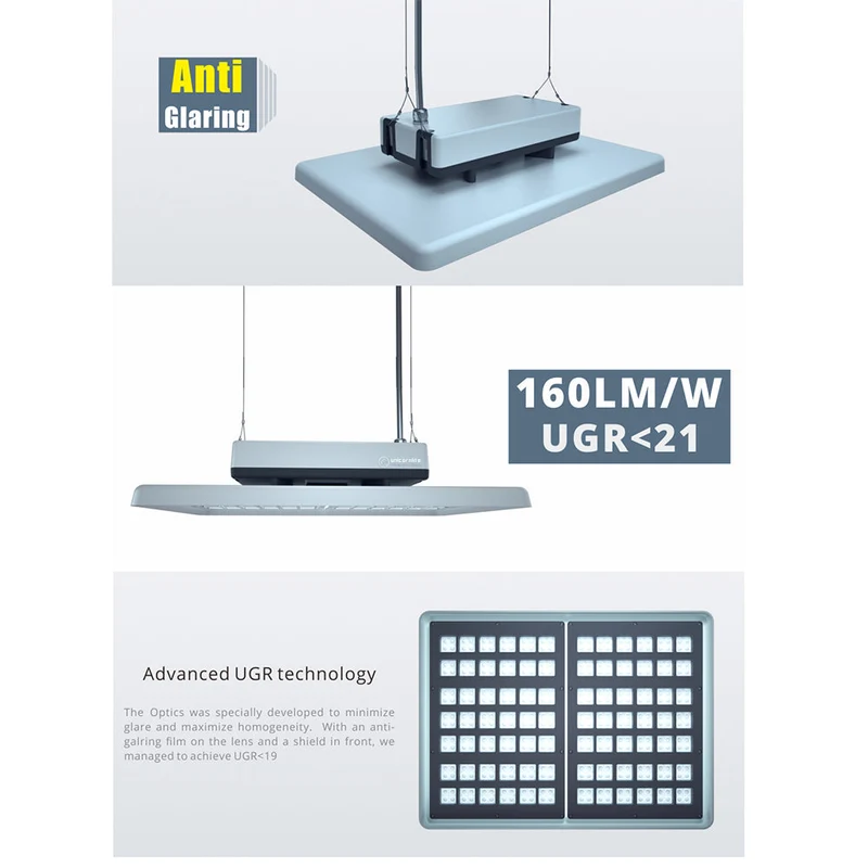 6 stycken (1 låda) LED High Bay Flat 120/200W