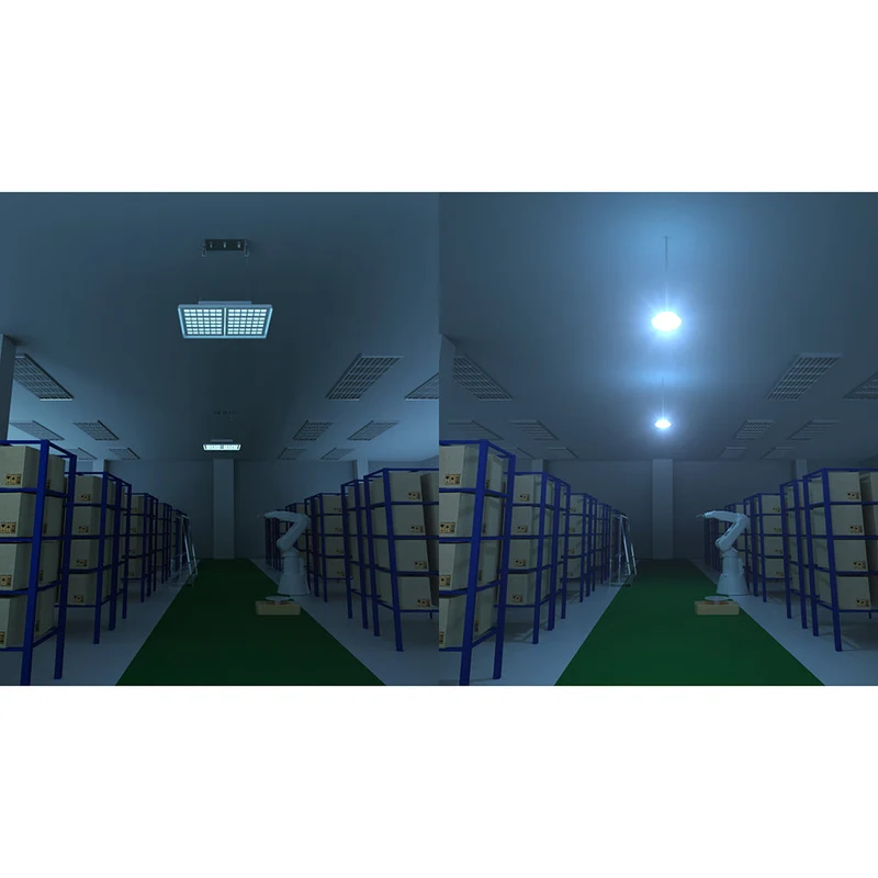 6 stycken (1 låda) LED High Bay Flat 120/200W