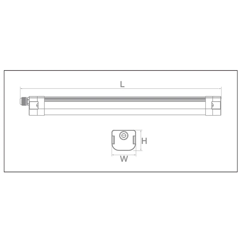 6 stycken (1 kartong) LED Armatur MINI LAGER 45W