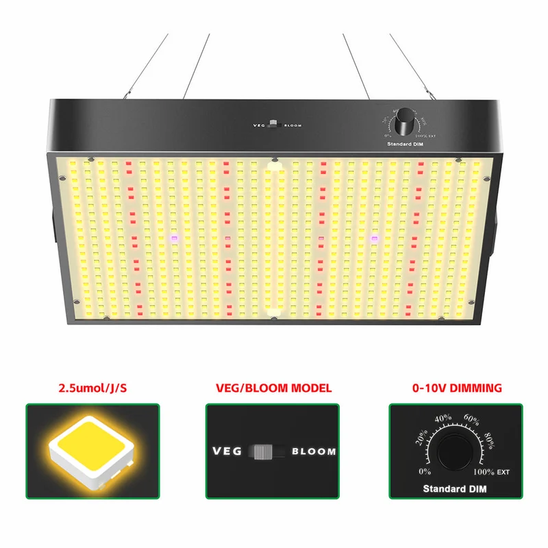 8 stycken (1 kartong) LED Växtbelysning 200W