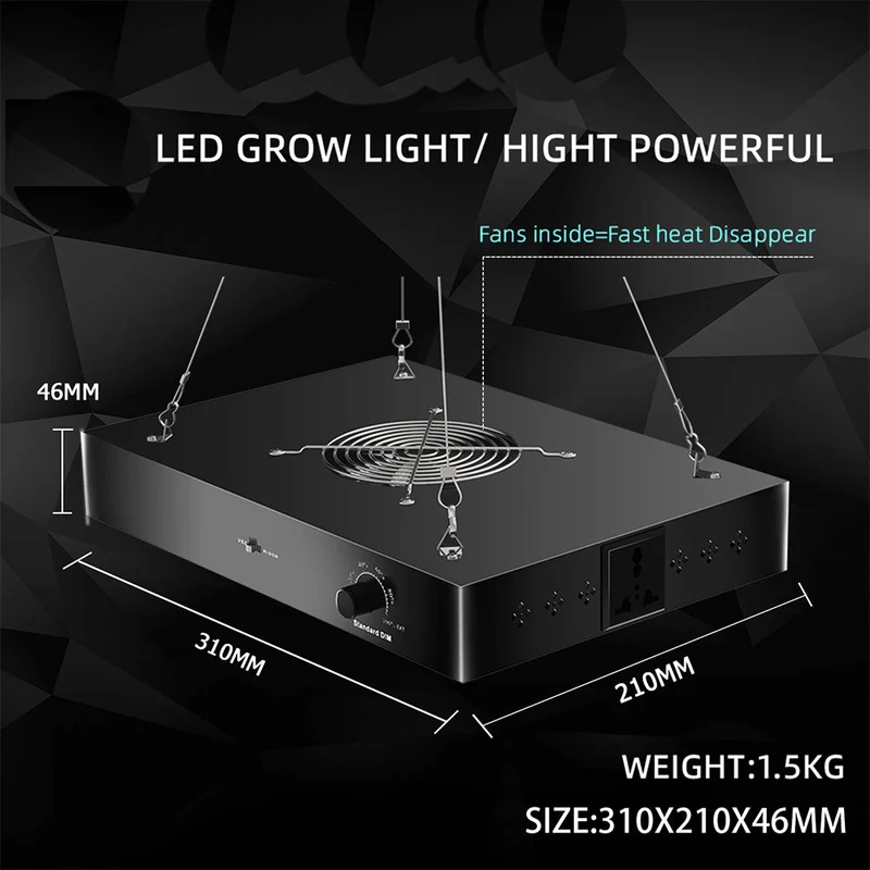 8 stycken (1 kartong) LED Växtbelysning 200W