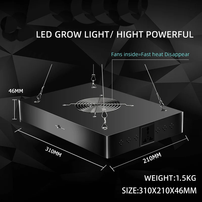 8 stycken (1 kartong) LED Växtbelysning 100W