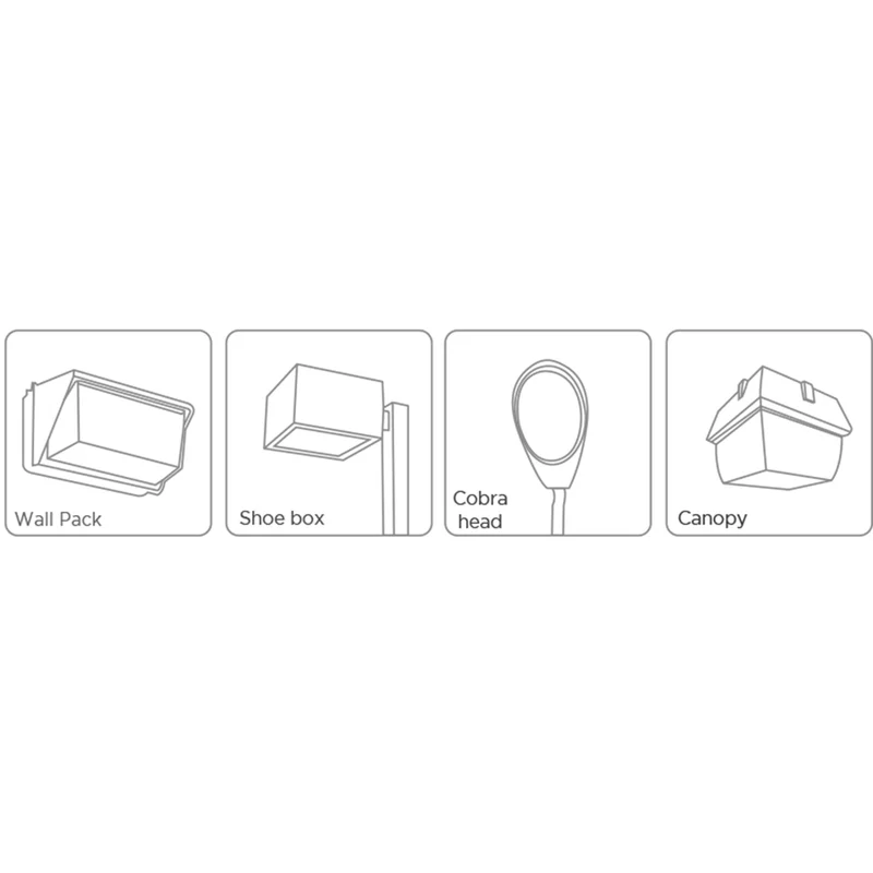 12 stycken (1 kartong) LED Gatulampa 180° 30W / 40W / 60W