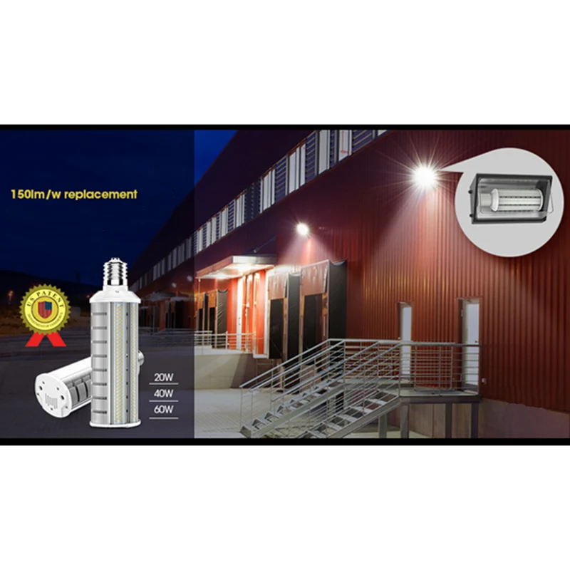 24 stycken (1 kartong) LED Gatulampa 180° 20W