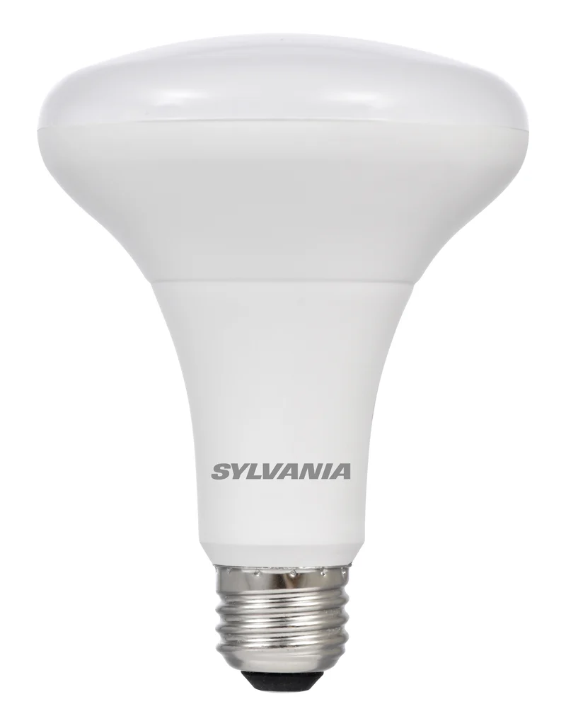 SYLVANIA ECO LED BR30 Light Bulb, 65W = 9W, Dimmable, Frosted Finish, 650 Lms, 3000K, Neutral White - 4 PK